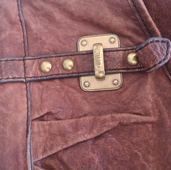 fossil leather crossbody bag - Picture 7 of 14